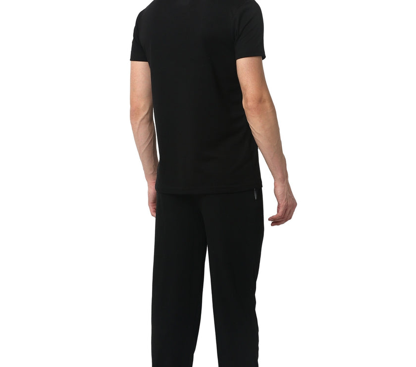 Mack Jonney Black Black Night Suit For Men's