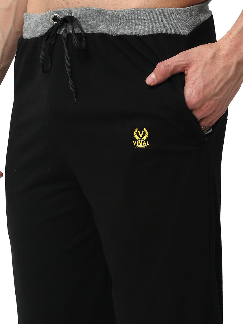 Mack Jonney Black Black Night Suit For Men's