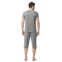 Mack Jonney Silver Silver Night Suit For Men's
