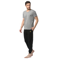 Mack Jonney Silver Black Night Suit For Men's