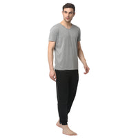 Mack Jonney Silver Black Night Suit For Men's
