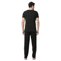 Mack Jonney Black Night Suit For Men's