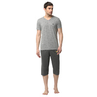 Mack Jonney Silver Grey Night Suit For Men's