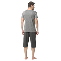 Mack Jonney Silver Grey Night Suit For Men's