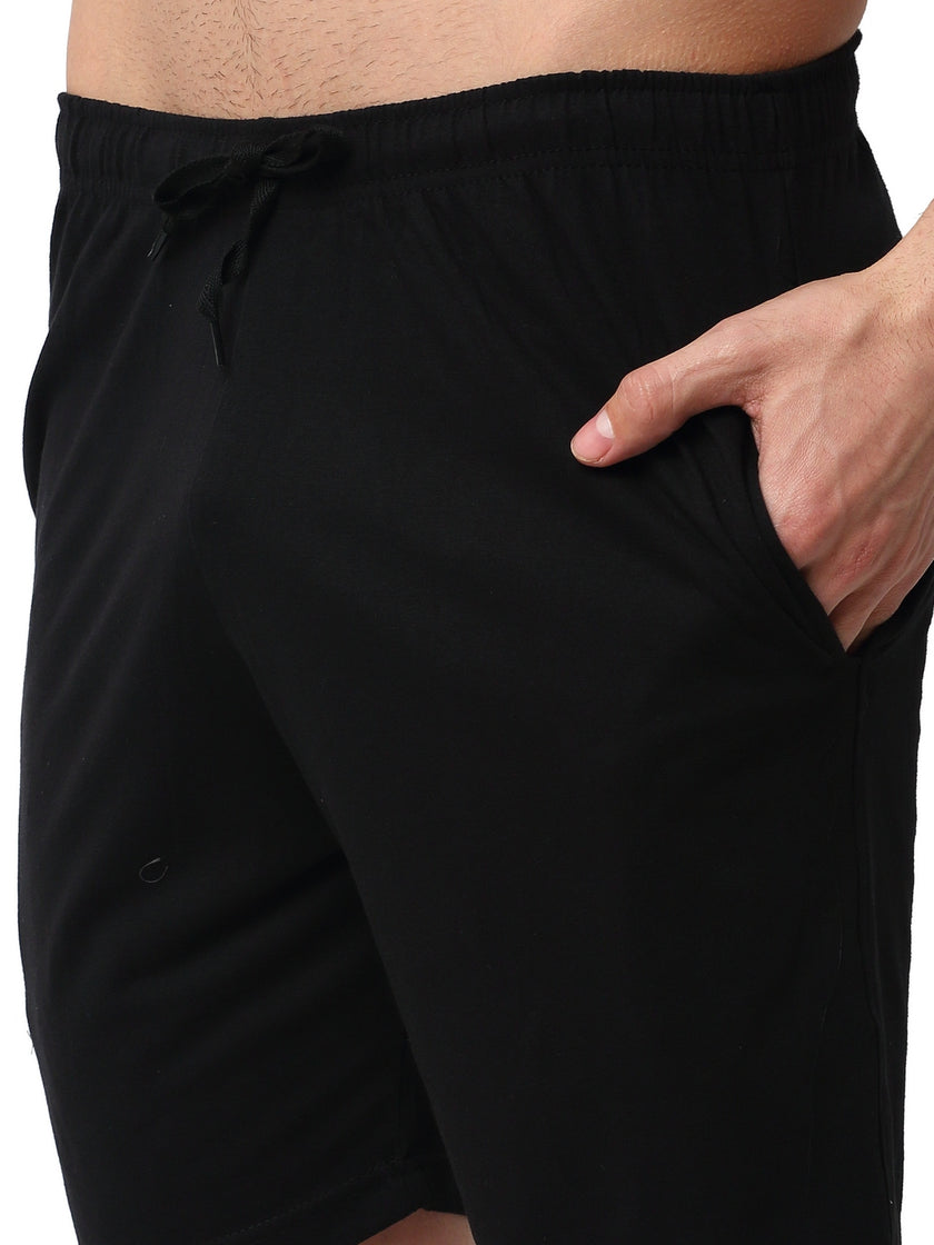 Mack Jonney Dark Blue Black Night Suit For Men's