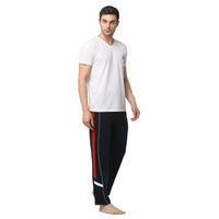 Mack Jonney White Dark Blue Night Suit For Men's