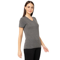 Mack Jonney Grey Color T-shirt For Women