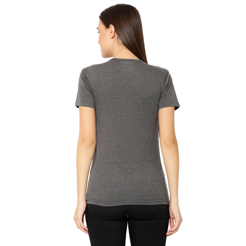 Mack Jonney Grey Color T-shirt For Women