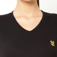 Mack Jonney Black Color T-shirt For Women