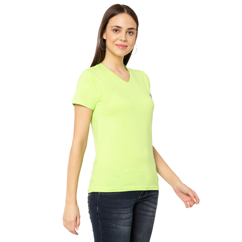 Mack Jonney Green Color T-shirt For Women