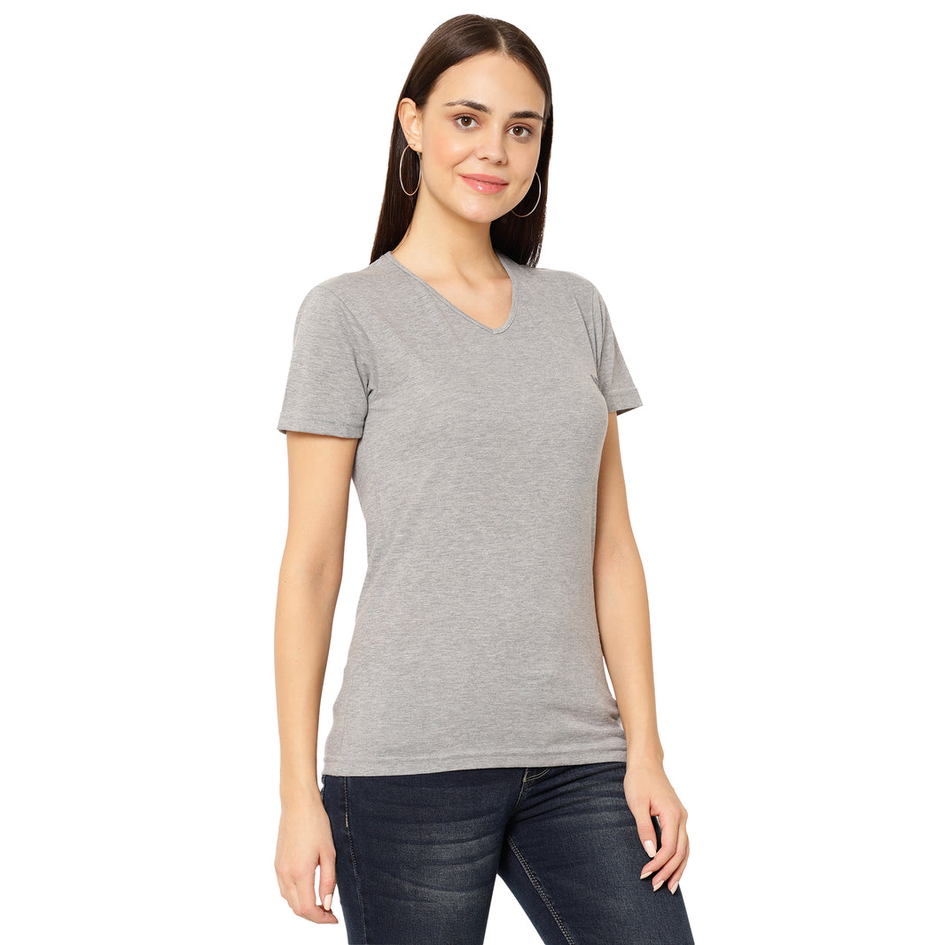 Mack Jonney Silver Color T-shirt For Women