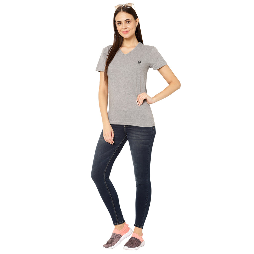 Mack Jonney Silver Color T-shirt For Women