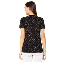 Mack Jonney Black Color T-shirt For Women