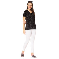 Mack Jonney Black Color T-shirt For Women