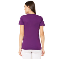 Mack Jonney Purple Color T-shirt For Women