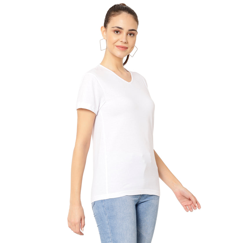 Mack Jonney White Color T-shirt For Women