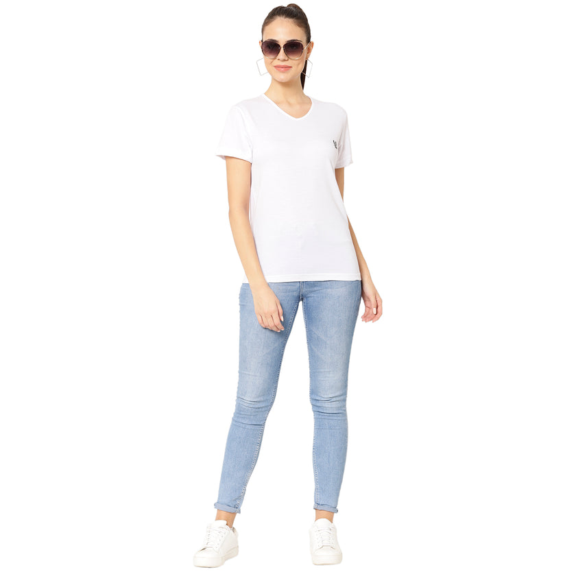 Mack Jonney White Color T-shirt For Women