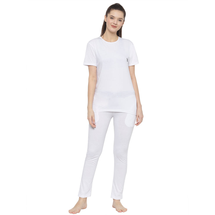 Mack Jonney White Women's Night Suit
