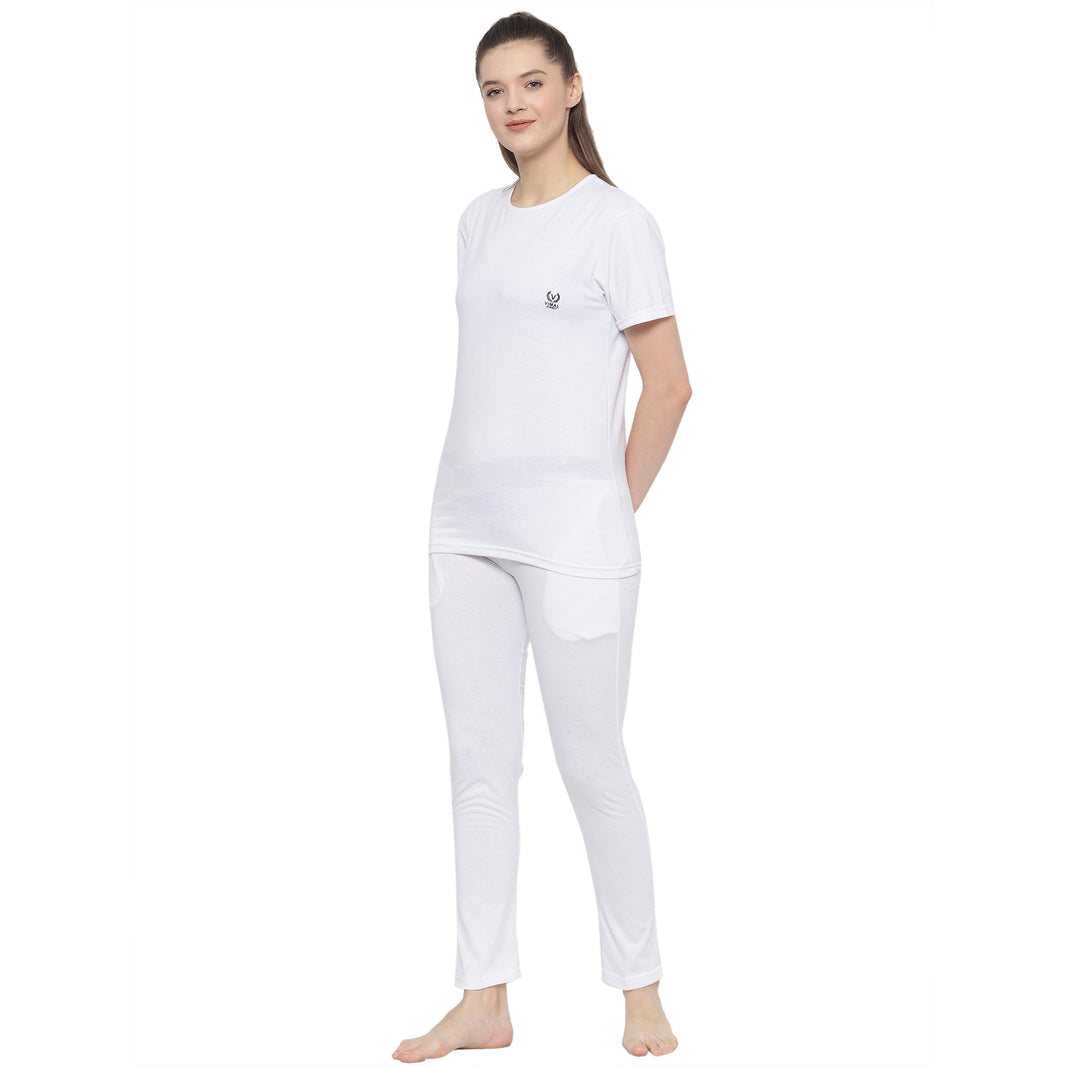 Mack Jonney White Women's Night Suit