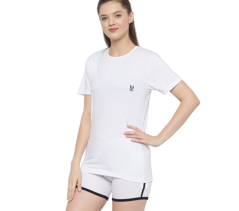 Mack Jonney White Women's Night Suit