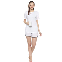 Mack Jonney White Women's Night Suit