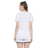 Mack Jonney White Women's Night Suit
