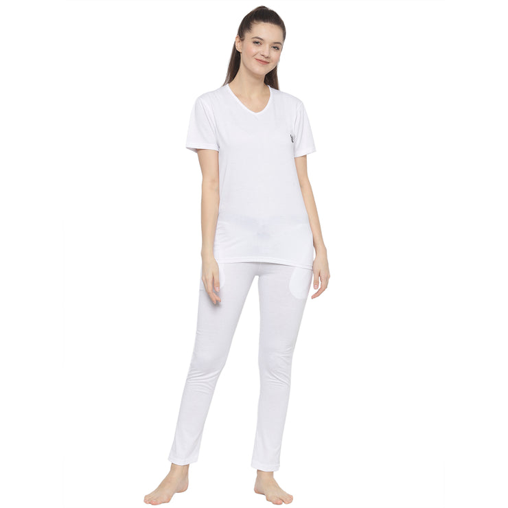 Mack Jonney White Women's Night Suit