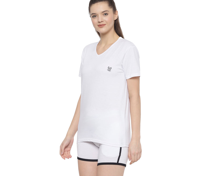 Mack Jonney White Women's Night Suit