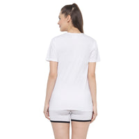 Mack Jonney White Women's Night Suit