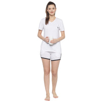Mack Jonney White Women's Night Suit