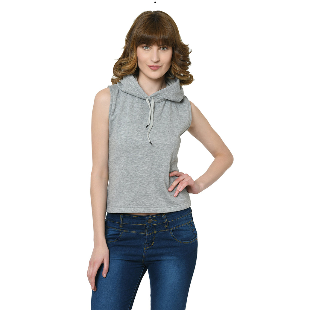 Mack Jonney Grey Sweatshirt For Women's