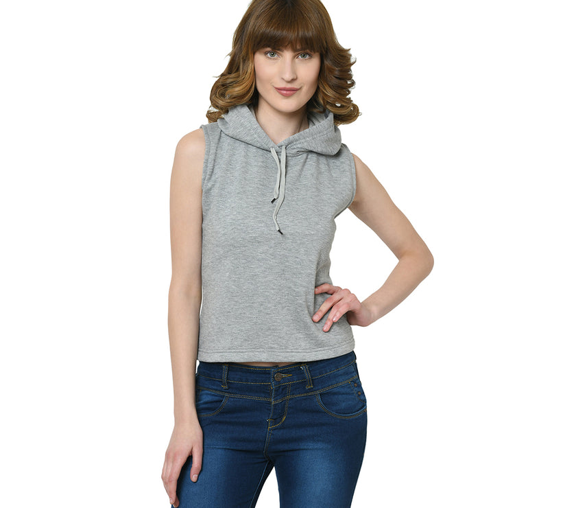 Mack Jonney Grey Sweatshirt For Women's