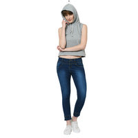 Mack Jonney Grey Sweatshirt For Women's
