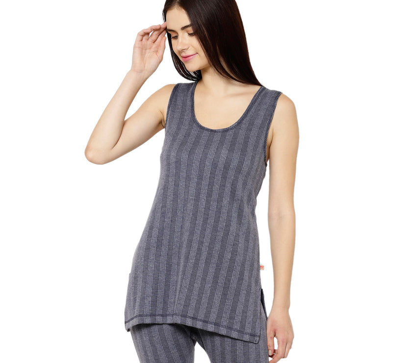 Mack Jonney Blue Top Thermal For Women's