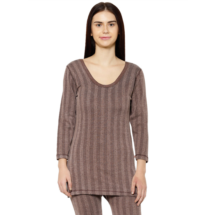 Mack Jonney Brown Top Thermal For Women's