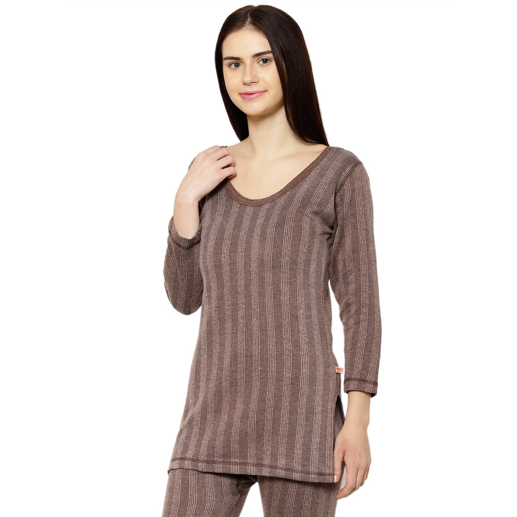 Mack Jonney Brown Top Thermal For Women's