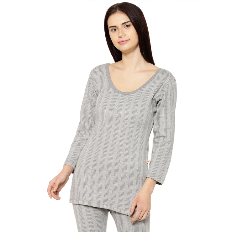 Mack Jonney Grey Top Thermal For Women's