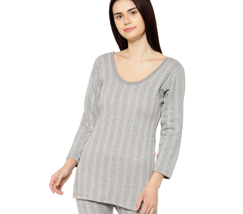 Mack Jonney Grey Top Thermal For Women's